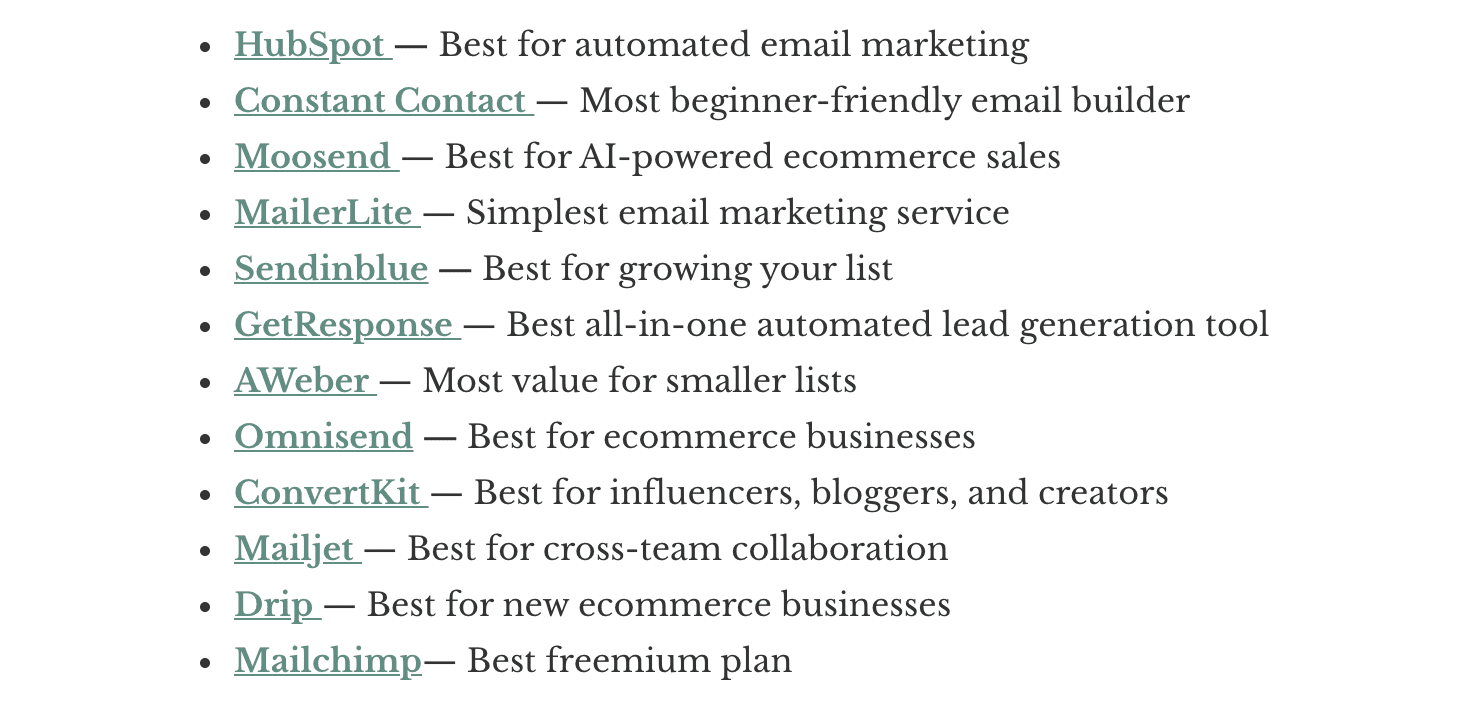 Top 12 Best Email Marketing Services