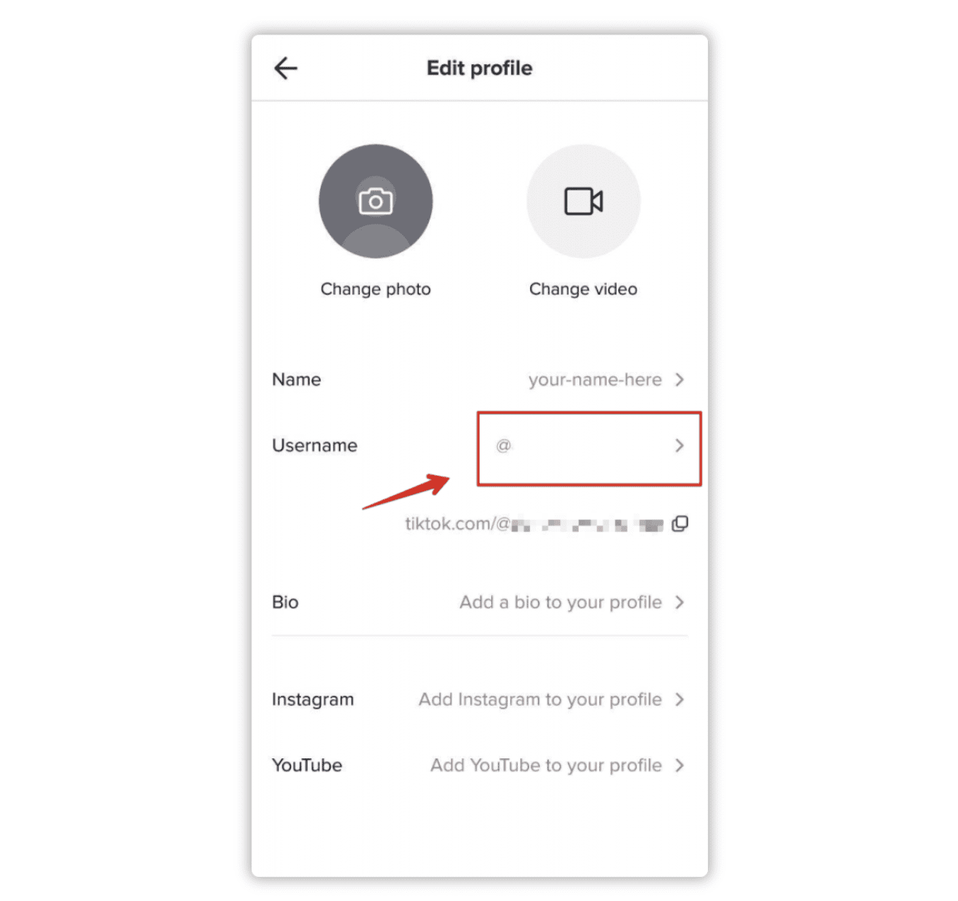Change TikTok Username3