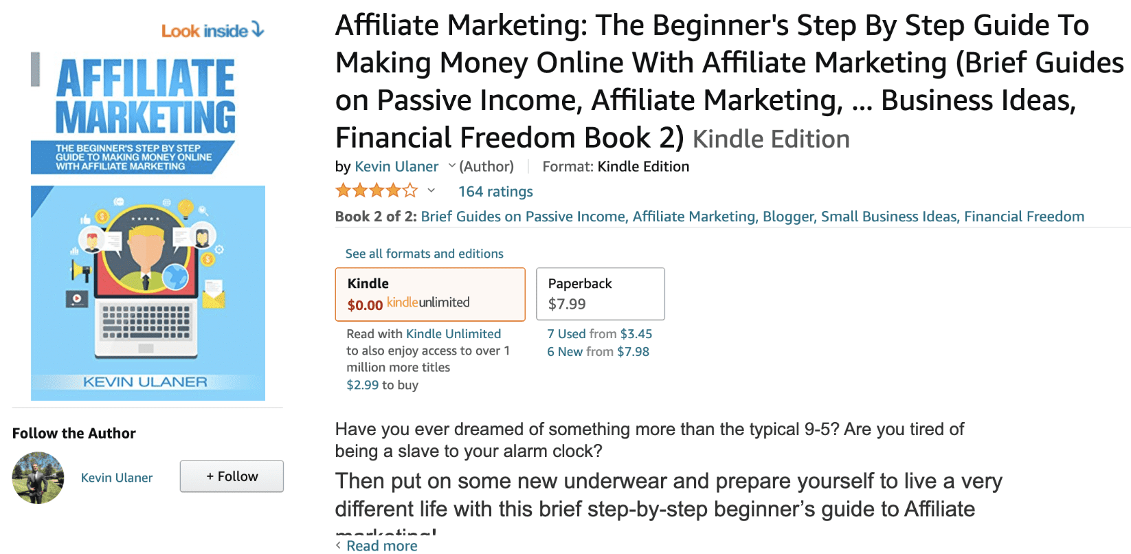 Affiliate Marketing by Kevin Ulaner